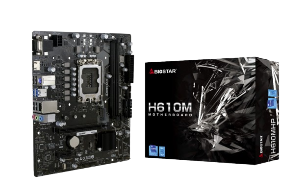 Motherboard Biostar H610MHP LGA1700 12th, 13th & 14th Gen 2xDDR4 Micro-ATX
