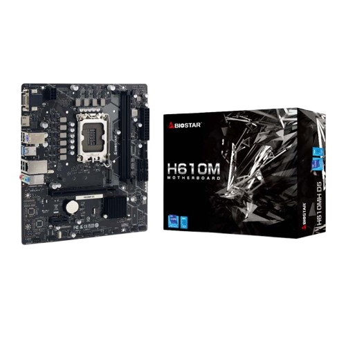 Motherboard Biostar H610MH D5 LGA1700 14th 13th 12th Gen DDR5 Micro ATX
