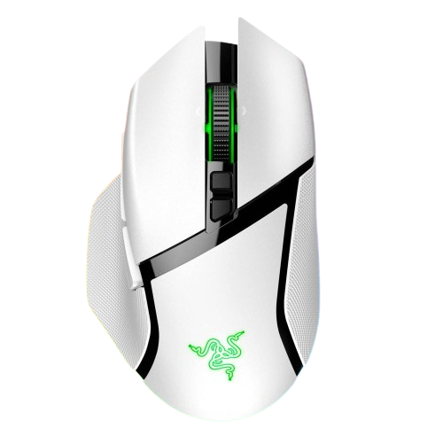 Mouse Gaming Razer BASILISK V3 PRO MERCURY Blanco Inalambrico