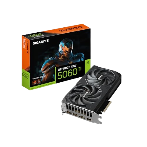 Tarjeta De Video GIGABYTE GeForce RTX 5060 Ti WINDFORCE OC 8GB GDDR7