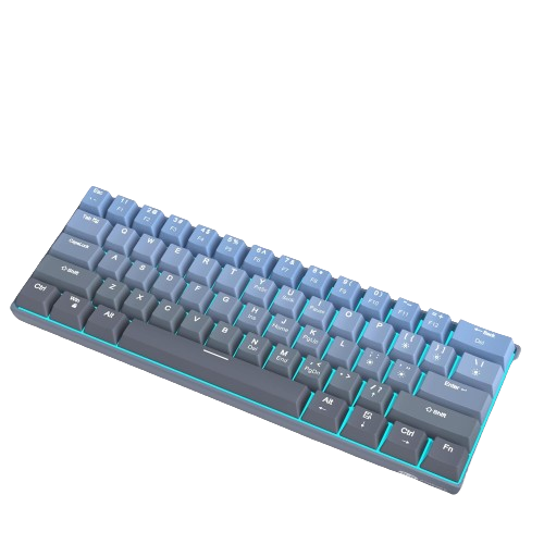 Teclado MageGee mecanico 60% Switch Amarillo retroiluminado azul