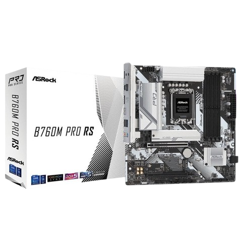 Motherboard Asrock B760M PRO RS Blanco 12th 13th 14th Gen Micro ATX DDR5