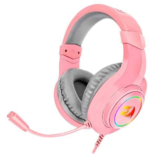 Audífonos tipo Headset Redragon Hylas H260 con Micrófono RGB Alámbricos Rosa
