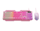 Teclado Y Mouse Gaming Xtech XTK-540S Alámbrico USB Rosado