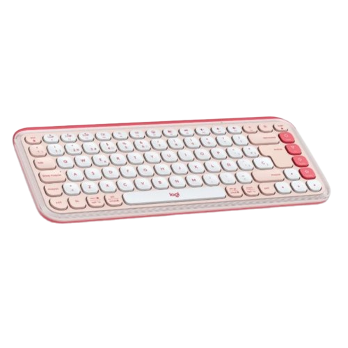 Teclado y Mouse  Logitech Pop Icon 920 013053 Inalámbricos Bluetooth Rosado