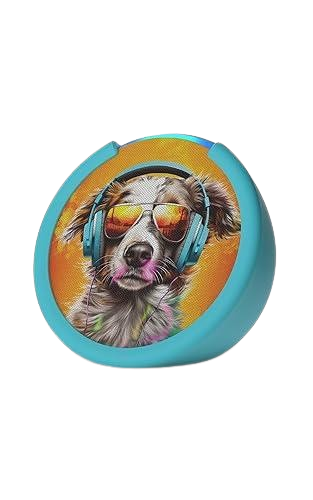 Bocina inteligente Amazon Echo Pop Kids con Alexa Edición Anthro Pup