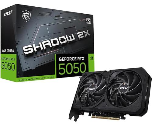 Tarjeta de Video MSI RTX 5050 Shadow 2X OC 8GB GDDR6