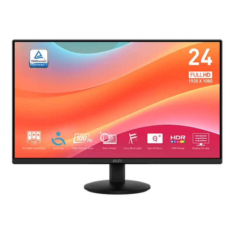 Monitor MSI PRO MP242L 23.8 PLANO 1920 X 1080 100 HZ 