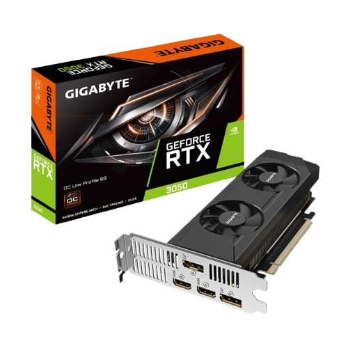 Tarjeta de Video Gigabyte GeForce RTX 3050 OC Low Profile 6GB GDDR6 HDMI DP PCIe 4.0