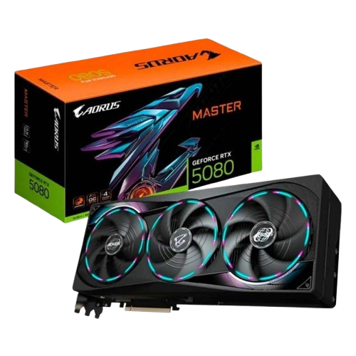 Tarjeta de Video 16GB GDDR7 Gigabyte AORUS GeForce RTX 5080 MASTER HDMI DP PCIe 5.0