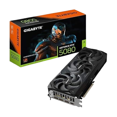 Tarjeta de Video 16GB GDDR7 Gigabyte GeForce RTX 5080 Windforce OC SFF HDMI DP PCIe 5.0