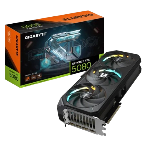 Tarjeta de Video 16GB GDDR7 Gigabyte GeForce RTX 5080 Gaming OC HDMI DP PCIe 5.0