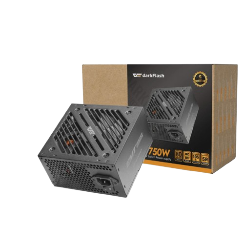 Fuente de Poder 750W DarkFlash EMT 80 Plus Bronce Negra
