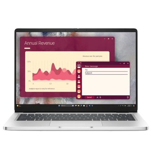 Laptop Dell Pro 14 PC14250 14" Core Ultra 7 255U 16GB DDR5 512GB SSD W11 Pro Gris Metalico