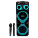 Bocina Dolphin SP-2150RBT X-Bass Dual 12" 120W Negro 2 Microfonos