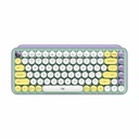 Logitech Pop Keys Teclado Inalámbrico en Español 2.4GHz y Bluetooth Purpura Daydream