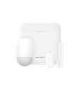 Kit de alarma con panel inalámbrico con sensor de movimiento magnético y control de 4 funciones Hikvision DS-PWA48-KIT-WB