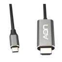 Cable USB-C a HDMI AON AO-CB-2102 4K 3 Metros Negro