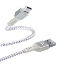 Cable USB-C a USB Argom ARG-CB-0025WT 1.8 Metros Trenzado Blanco