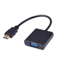 Adaptador HDMI a VGA Argom  Macho-Hembra Negro