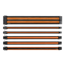 Extensión Sleeved Thermaltake TTMod en Naranja y Negro 
