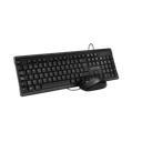 Teclado y Mouse Alámbrico Unno Tekno Klass USB Negro Español