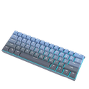 Teclado MageGee mecanico 60% Switch Amarillo retroiluminado azul