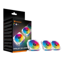 Kit de 3 Ventiladores Cougar APOLAR 120mm ARGB Blanco